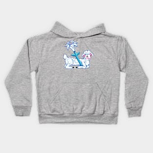 Easter Lamb with Lily Flower Kids Hoodie